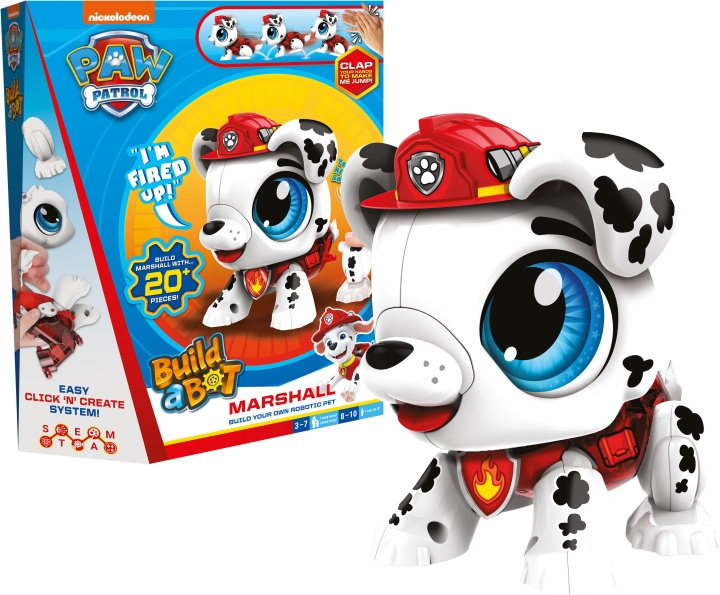 Bygg en Bot Paw Patrol Marshall i gruppen LEKSAKER, BARN- & BABYPRODUKTER / Leksaker / Byggleksaker / Byggklossar & övriga byggleksaker hos TP E-commerce Nordic AB (C55385)