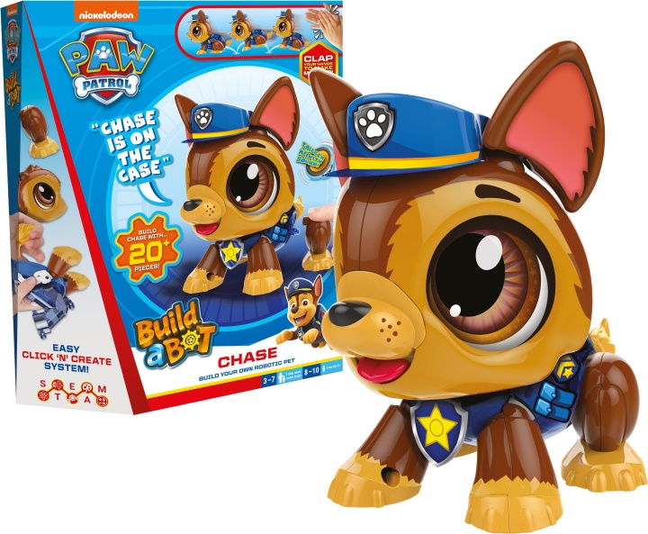 Build a Bot - Sound Paw Patrol, Chase i gruppen LEKSAKER, BARN- & BABYPRODUKTER / Leksaker / Byggleksaker / Byggklossar & övriga byggleksaker hos TP E-commerce Nordic AB (C55386)