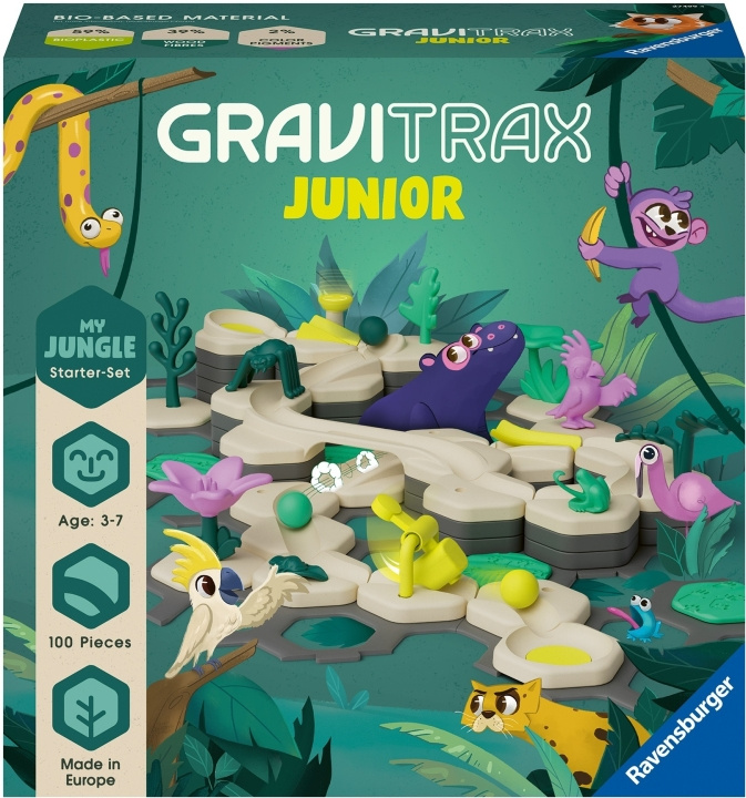 GraviTrax Junior Starter Set L Jungle i gruppen LEKSAKER, BARN- & BABYPRODUKTER / Leksaker / Leksaker hos TP E-commerce Nordic AB (C55416)