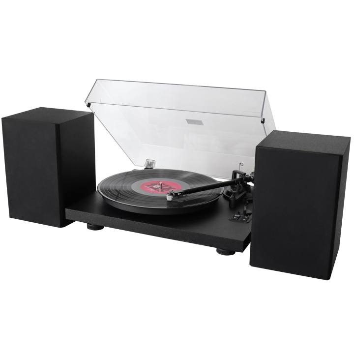 Soundmaster Musik-anläggning Skivspelare 2-vägs högtalare Bluetooth PL711SW Svart i gruppen HEMELEKTRONIK / Ljud & Bild / Hemmabio, HiFi & Bärbart / Kompaktstereo & Skivspelare hos TP E-commerce Nordic AB (C55427)