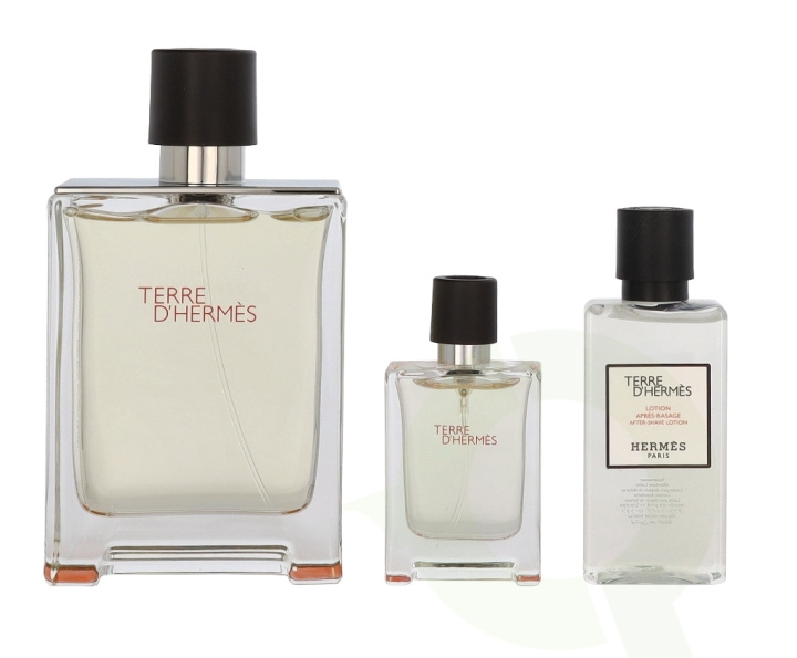Hermes Terre D\'Hermes Giftset 152.5 ml Edt Spray 100ml/Edt Miniature 12,5ml/Aftershave 40ml i gruppen SKÖNHET & HÄLSA / Presentkit / Presentkit För Honom hos TP E-commerce Nordic AB (C55517)