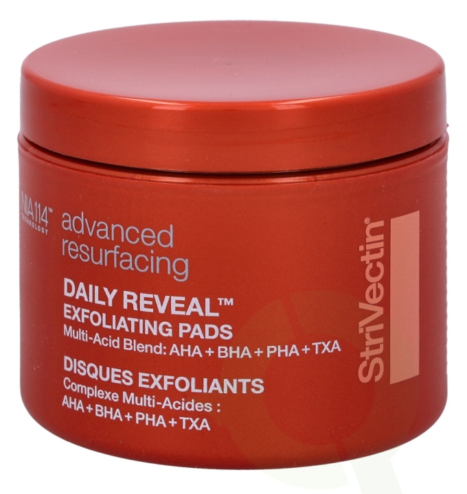 StriVectin Daily Reveal Exfoliating Pads 60 Piece i gruppen SKÖNHET & HÄLSA / Hudvård / Ansiktsvård / Skrubb / Peeling hos TP E-commerce Nordic AB (C55891)