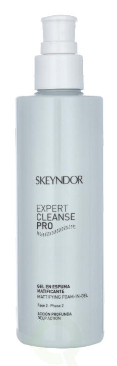 Skeyndor Expert Cleanse Pro Mattifying Foam-In-Gel 200 ml i gruppen SKÖNHET & HÄLSA / Hudvård / Ansiktsvård / Rengöring hos TP E-commerce Nordic AB (C55986)
