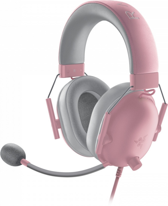 Razer Blackshark V2 X Gaming Headset, Rosa i gruppen DATORER & KRINGUTRUSTNING / Gaming / Headset hos TP E-commerce Nordic AB (C56126)