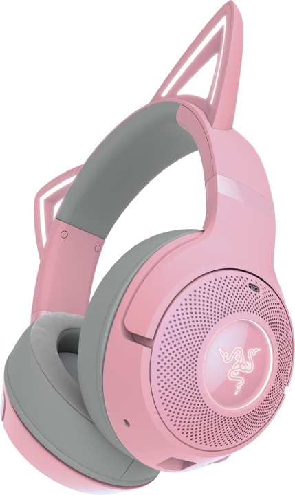 Razer Kraken Kitty V2 Bluetooth Gaming Headset, Rosa i gruppen DATORER & KRINGUTRUSTNING / Gaming / Headset hos TP E-commerce Nordic AB (C56139)