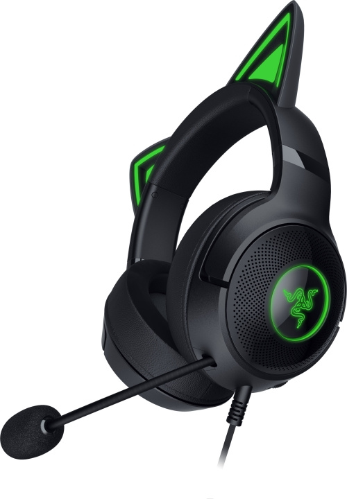 Razer Kraken Kitty V2 Gaming Headset, Svart i gruppen DATORER & KRINGUTRUSTNING / Gaming / Headset hos TP E-commerce Nordic AB (C56141)