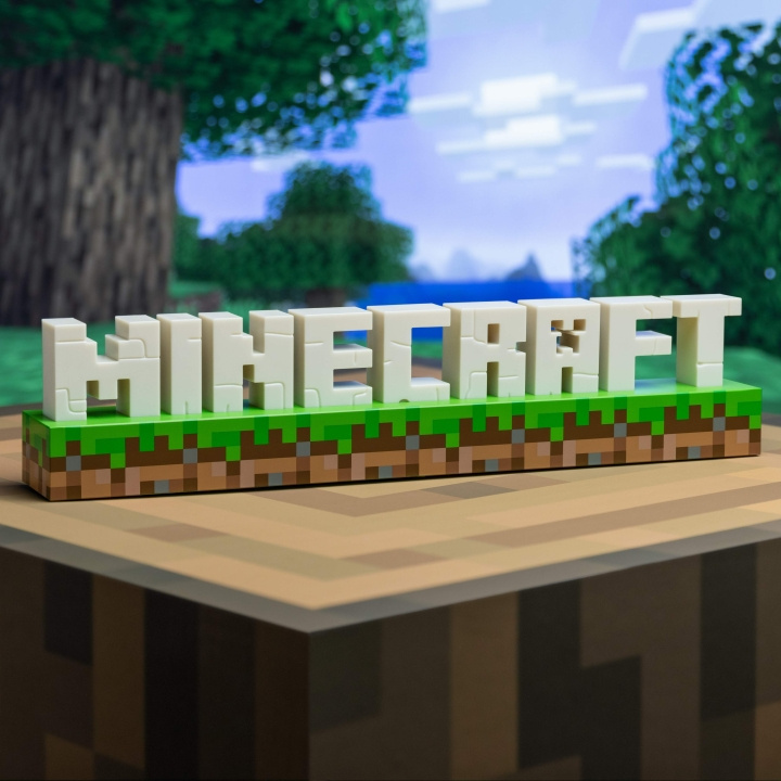 Paladone Minecraft Logo Light i gruppen DATORER & KRINGUTRUSTNING / Gaming / Gaming-tillbehör hos TP E-commerce Nordic AB (C56154)