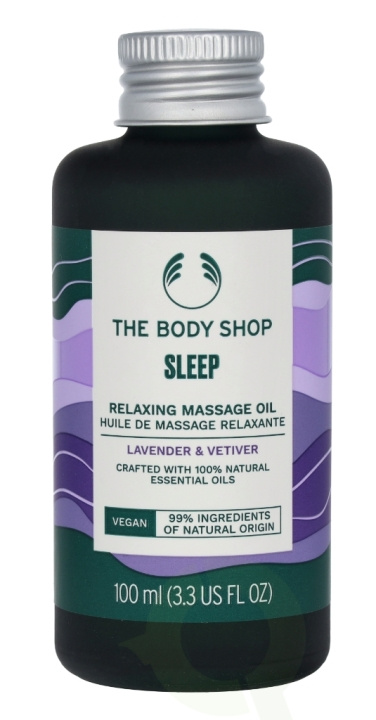 The Body Shop Sleep Relaxing Massage Oil 100 ml Lavender & Vetiver i gruppen SKÖNHET & HÄLSA / Hudvård / Kroppsvård / Kroppsolja hos TP E-commerce Nordic AB (C56372)