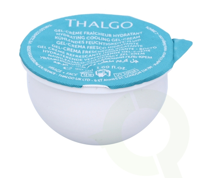 Thalgo Source Marine Hydrating Cooling Gel-Cream - Refill 50 ml Dehydrated Skin i gruppen SKÖNHET & HÄLSA / Hudvård / Ansiktsvård / Ansiktskräm hos TP E-commerce Nordic AB (C56463)