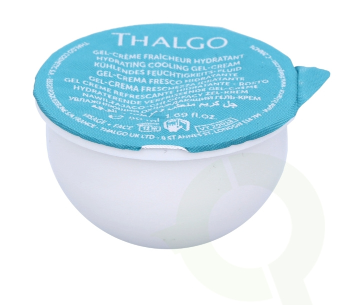 Thalgo Source Marine Hydrating Cooling Gel-Cream - Refill 50 ml Dehydrated Skin i gruppen SKÖNHET & HÄLSA / Hudvård / Ansiktsvård / Dagkräm hos TP E-commerce Nordic AB (C56463)