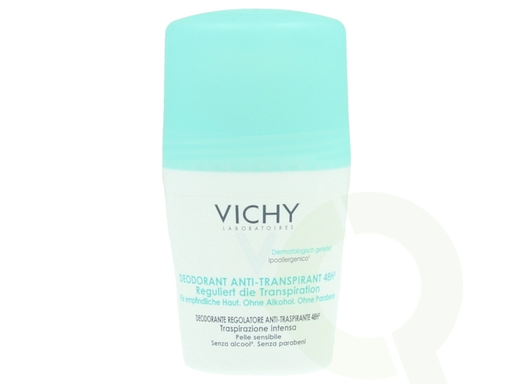 Vichy 48Hr Anti-Perspirant Roll-On 50 ml Sensitive Skin - Alcohol Free i gruppen SKÖNHET & HÄLSA / Doft & Parfym / Deodorant / Deo för henne hos TP E-commerce Nordic AB (C56602)