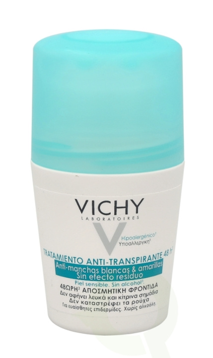 Vichy 48Hr Anti-Perspirant Roll-On 50 ml Sensitive Skin - Alcohol-Free i gruppen SKÖNHET & HÄLSA / Doft & Parfym / Deodorant / Deo för henne hos TP E-commerce Nordic AB (C56616)