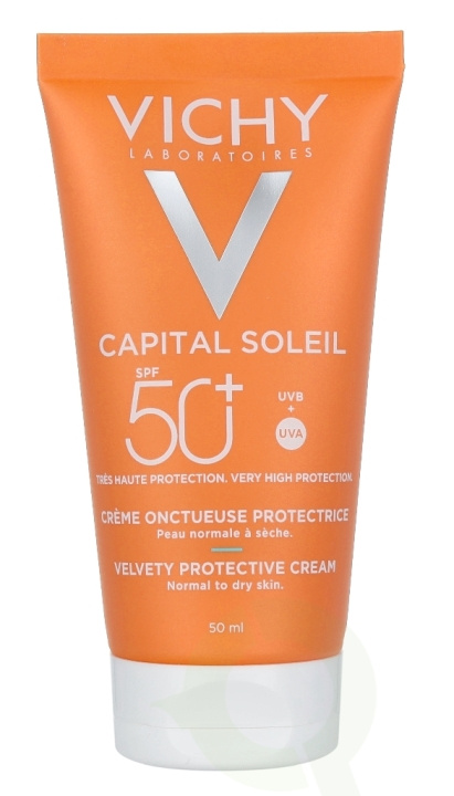 Vichy Ideal Soleil Velvety Cream Complexion SPF50 50 ml Waterproof i gruppen SKÖNHET & HÄLSA / Hudvård / Solskydd & Tanning / Solskydd hos TP E-commerce Nordic AB (C56630)