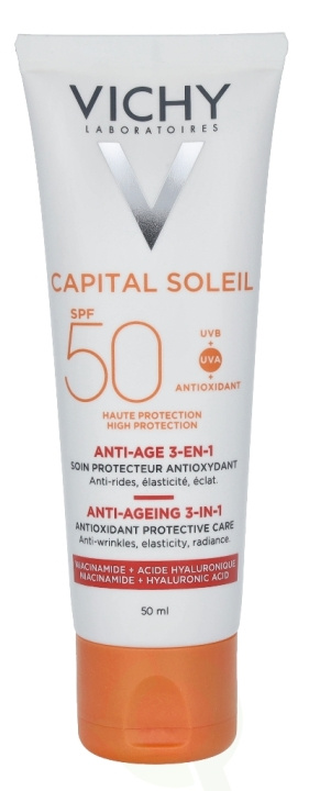 Vichy Soleil Anti-Age Face SPF50 50 ml i gruppen SKÖNHET & HÄLSA / Hudvård / Solskydd & Tanning / Solskydd hos TP E-commerce Nordic AB (C56651)