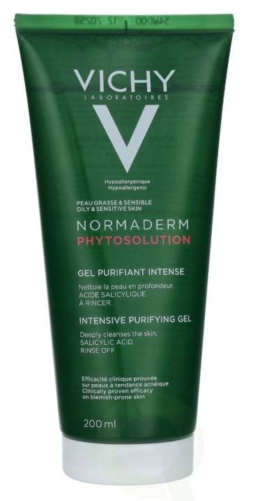 Vichy Normaderm Phytosolution Inten. Purifying Gel 200 ml Oily Skin To Sensitive Skin i gruppen SKÖNHET & HÄLSA / Hudvård / Ansiktsvård / Rengöring hos TP E-commerce Nordic AB (C56653)
