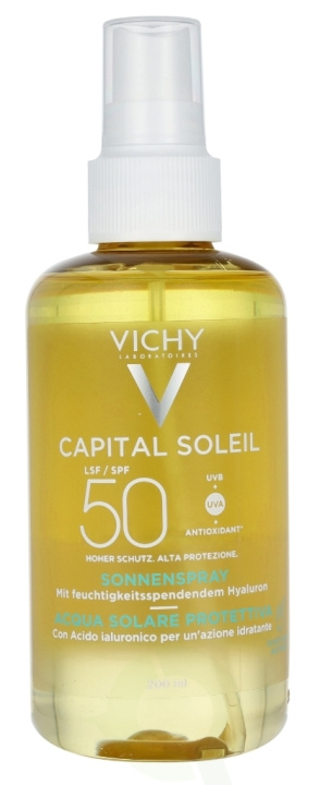 Vichy Capital Soleil Solar Protective Water SPF50 200 ml i gruppen SKÖNHET & HÄLSA / Hudvård / Solskydd & Tanning / Solskydd hos TP E-commerce Nordic AB (C56659)