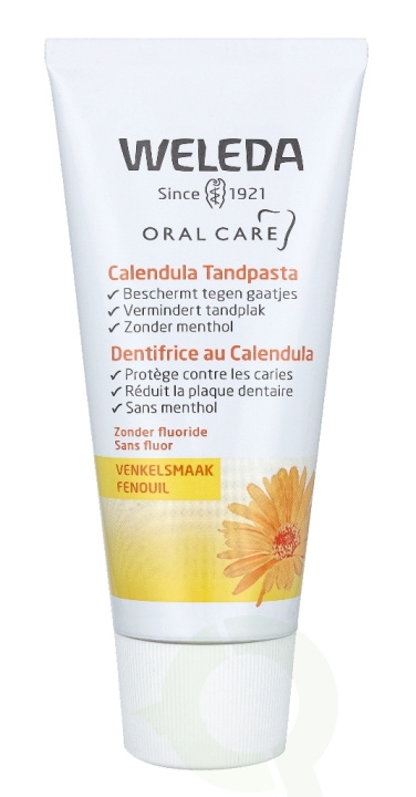 Weleda Calendula Toothpaste 75 ml i gruppen SKÖNHET & HÄLSA / Munvård / Borsthuvuden & Tillbehör hos TP E-commerce Nordic AB (C56762)