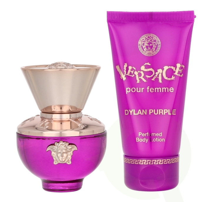 Versace Dylan Purple Pour Femme Giftset 80 ml Edp Spray 30ml/BodyLotion 50ml i gruppen SKÖNHET & HÄLSA / Presentkit / Presentkit För Henne hos TP E-commerce Nordic AB (C56883)