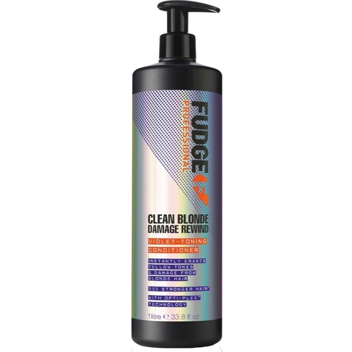 Fudge Clean Blonde Damage Rewind Violet-Toning Conditioner 1000ml i gruppen SKÖNHET & HÄLSA / Hår & Styling / Hårvårdsprodukter / Balsam hos TP E-commerce Nordic AB (C56988)