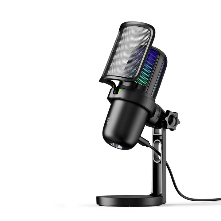 Nedis Streaming- och Spelmikrofon | Används för: Dator / Skrivbord | USB Type-A | På / av-knapp | POP Filter i gruppen DATORER & KRINGUTRUSTNING / Datortillbehör / Mikrofoner hos TP E-commerce Nordic AB (C57007)