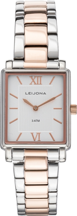 Leijona 5171-4344 - armbandsklocka, 24 mm, silver / roséguld i gruppen SPORT, FRITID & HOBBY / Accessoarer / Klockor hos TP E-commerce Nordic AB (C57119)