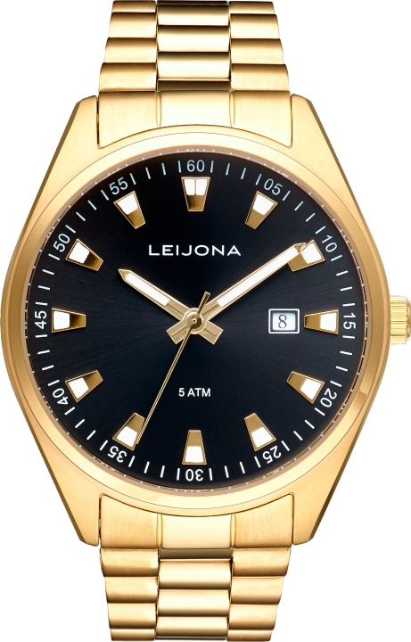 Leijona 5010-2441 - armbandsur, 38 mm, guld i gruppen SPORT, FRITID & HOBBY / Accessoarer / Klockor hos TP E-commerce Nordic AB (C57152)