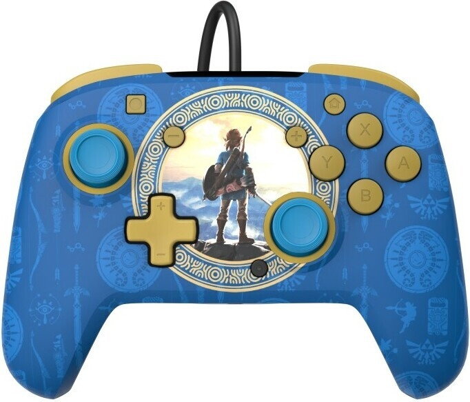 PDP Gaming Rematch Wired Controller – Hyrule Blue - trådbunden styrning, Switch i gruppen HEMELEKTRONIK / Spelkonsoler & Tillbehör / Nintendo Switch / Tillbehör hos TP E-commerce Nordic AB (C57272)