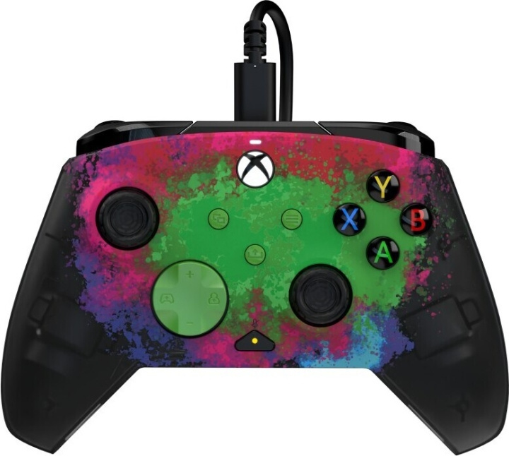 PDP Gaming Rematch Wired Controller - Space Dust (Glow In Dark) - trådbunden spelkontroll, Xbox i gruppen HEMELEKTRONIK / Spelkonsoler & Tillbehör / Xbox Series X/S / Tillbehör hos TP E-commerce Nordic AB (C57288)