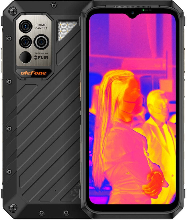Ulefone Power Armor 18T Telefon, 256/12GB, Svart i gruppen SMARTPHONE & SURFPLATTOR / Mobiltelefoner & smartphones hos TP E-commerce Nordic AB (C57316)