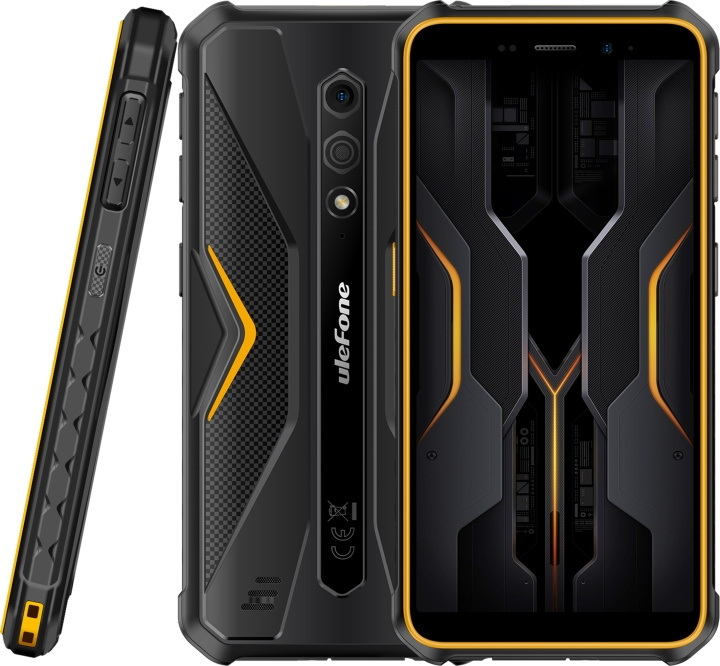 Ulefone Armor X12 Pro telefon, 64/4GB, svart/orange i gruppen SMARTPHONE & SURFPLATTOR / Mobiltelefoner & smartphones hos TP E-commerce Nordic AB (C57331)