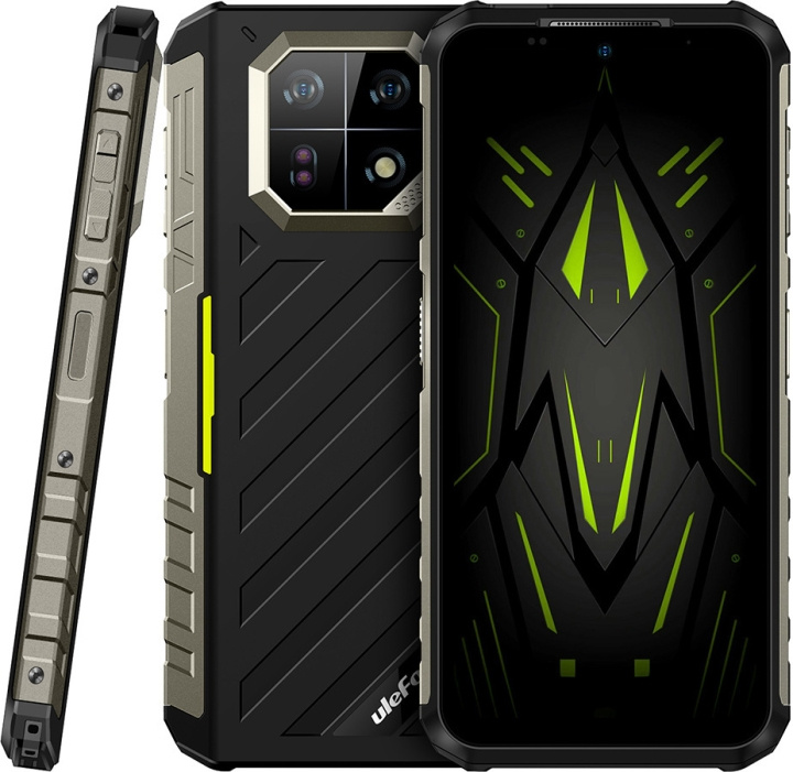 Ulefone Armor 22 Telefon, 256/8GB, Svart/Grön i gruppen SMARTPHONE & SURFPLATTOR / Mobiltelefoner & smartphones hos TP E-commerce Nordic AB (C57339)