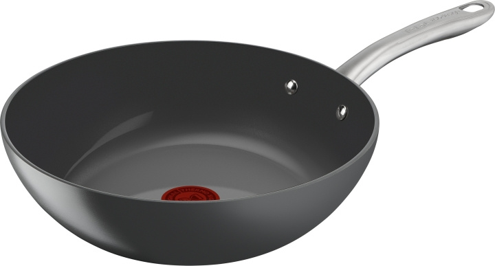 Tefal wokpanna, 28 cm, keramisk beläggning, grå i gruppen HEM, HUSHÅLL & TRÄDGÅRD / Köksredskap / Stekpannor hos TP E-commerce Nordic AB (C57456)