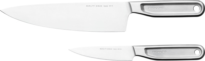 Fiskars All Steel Cooks knivset, tvådelad i gruppen HEM, HUSHÅLL & TRÄDGÅRD / Köksredskap / Köksknivar & Knivslipar hos TP E-commerce Nordic AB (C57459)