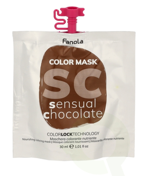 Fanola Color Mask 30 ml Sensual Chocolate i gruppen SKÖNHET & HÄLSA / Hudvård / Ansiktsvård / Masker hos TP E-commerce Nordic AB (C57555)