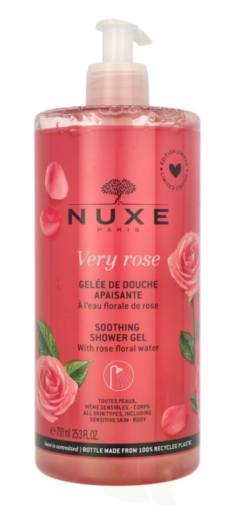 Nuxe Very Rose Soothing Shower Gel 750 ml i gruppen SKÖNHET & HÄLSA / Hår & Styling / Hårvårdsprodukter / Schampo hos TP E-commerce Nordic AB (C57577)