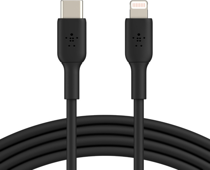 Belkin BOOST CHARGE™ Lightning - USB-C-kabel, 1m, svart i gruppen SMARTPHONE & SURFPLATTOR / Laddare & Kablar / Kablar / Kablar Lightning hos TP E-commerce Nordic AB (C57666)