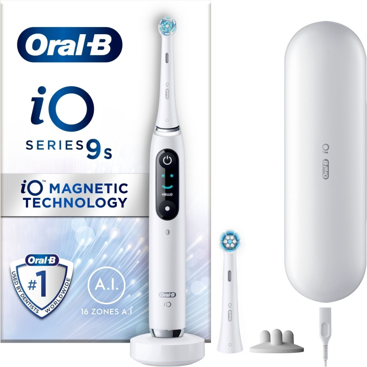 Oral B iO Series 9 - elektrisk tandborste, vit i gruppen SKÖNHET & HÄLSA / Munvård / Eltandborstar hos TP E-commerce Nordic AB (C57681)