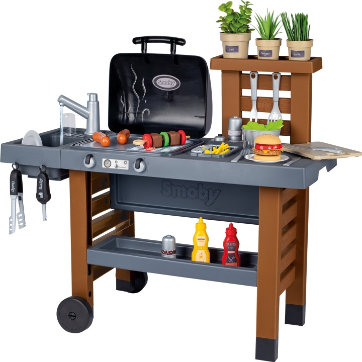 Smoby SAS Smoby Garden Kitchen - lekkök i gruppen LEKSAKER, BARN- & BABYPRODUKTER / Leksaker / Lilla hemmet & Rollek hos TP E-commerce Nordic AB (C57719)