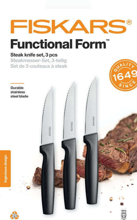 Fiskars Functional Form - stekknivset, 3-delar i gruppen HEM, HUSHÅLL & TRÄDGÅRD / Köksredskap / Köksknivar & Knivslipar hos TP E-commerce Nordic AB (C57722)