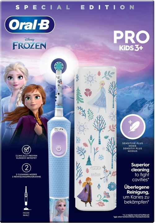 Oral B Vitality Pro Kids Frozen - elektrisk tandborste i gruppen SKÖNHET & HÄLSA / Munvård / Eltandborstar hos TP E-commerce Nordic AB (C57816)