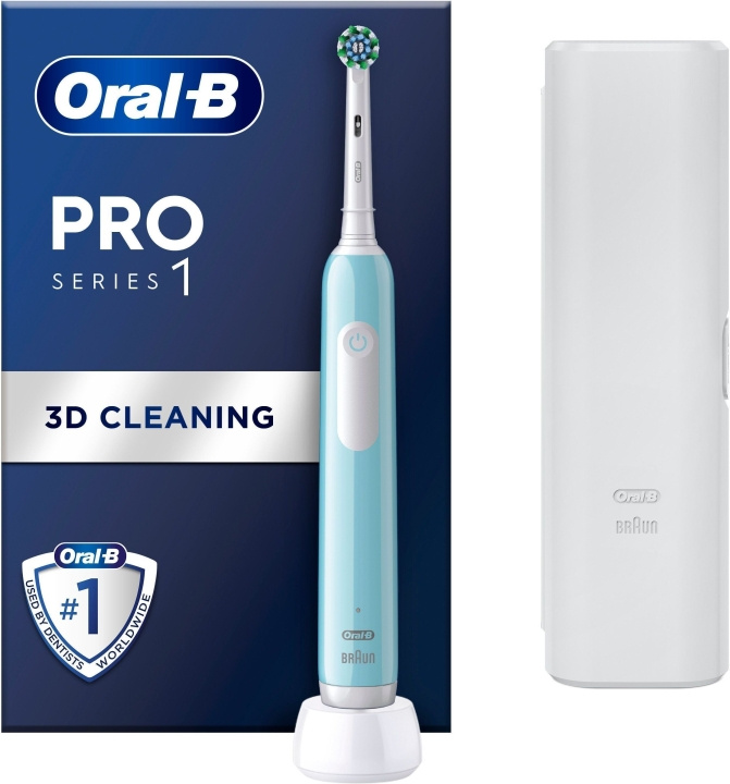 Oral B Pro Series 1 - elektrisk tandborste, blå i gruppen SKÖNHET & HÄLSA / Munvård / Eltandborstar hos TP E-commerce Nordic AB (C57818)
