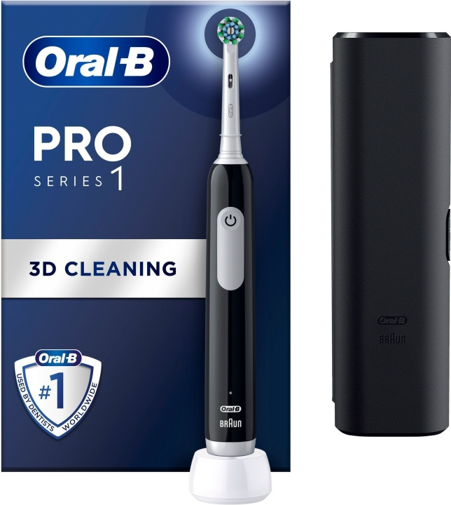 Oral B Pro Series 1 - elektrisk tandborste, svart i gruppen SKÖNHET & HÄLSA / Munvård / Eltandborstar hos TP E-commerce Nordic AB (C57819)