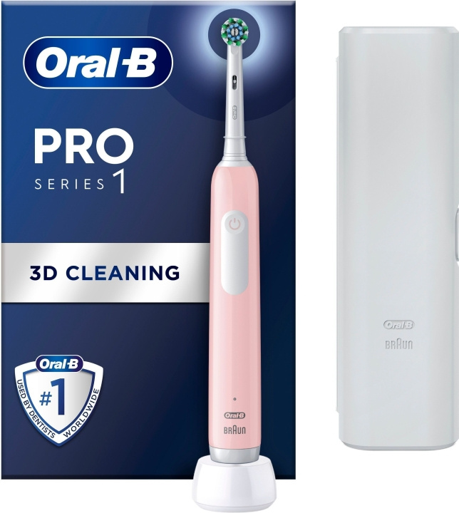 Oral B Pro Series 1 - elektrisk tandborste, rosa i gruppen SKÖNHET & HÄLSA / Munvård / Eltandborstar hos TP E-commerce Nordic AB (C57820)