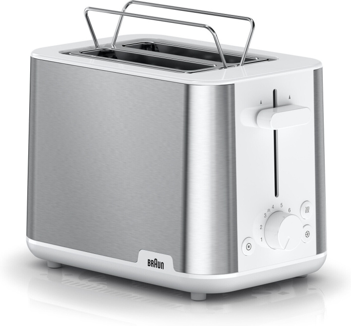 Braun HT1510WH PurShine brödrost i gruppen HEM, HUSHÅLL & TRÄDGÅRD / Hushållsmaskiner / Brödrostar & Bordsgrillar / Brödrostar hos TP E-commerce Nordic AB (C57834)