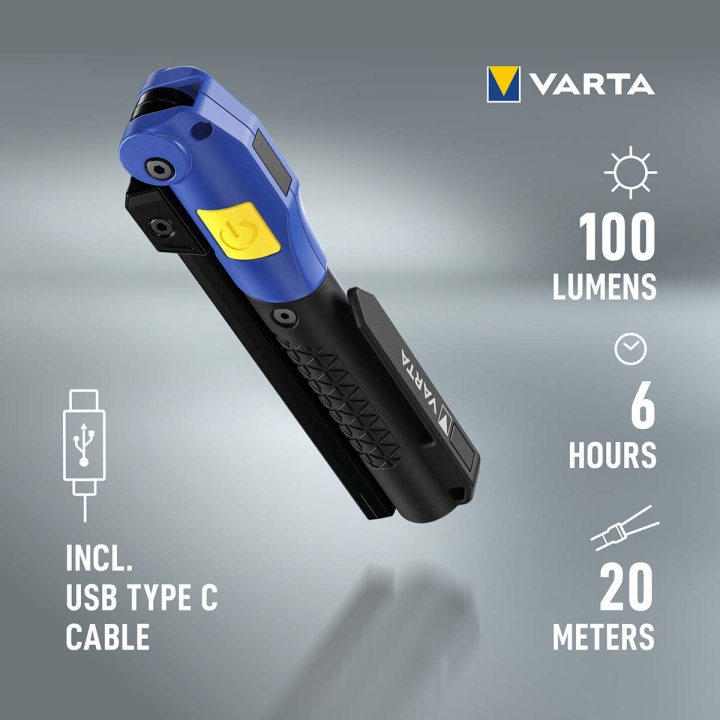 Varta Work Flex® Multifunktionslampa F20R Uppladdningsbar i gruppen SPORT, FRITID & HOBBY / Ficklampor & Pannlampor / Ficklampor hos TP E-commerce Nordic AB (C57837)