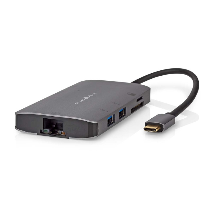 Nedis USB Multi-Port Adapter | 7-i-1 | USB 3.2 Gen 1 | USB-C™ Hane | HDMI™ Utgång / Micro SD / RJ45 Hona / SD / USB-C™ Hona / 3x USB-A Hona | 5 Gbps | 0.20 m | Rund | Guldplaterad | PVC | Antracit | Låda i gruppen DATORER & KRINGUTRUSTNING / Bärbara datorer & tillbehör / Dockningsstation hos TP E-commerce Nordic AB (C57841)