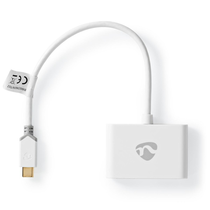 Nedis USB Multi-Port Adapter | USB 3.1 Gen1 | USB-C™ Hane | 2x USB-A | 1000 Mbps | 0.20 m | Rund | Guldplaterad | PVC | Vit | Kartong med fönster i gruppen DATORER & KRINGUTRUSTNING / Datortillbehör / USB-hubbar hos TP E-commerce Nordic AB (C57845)