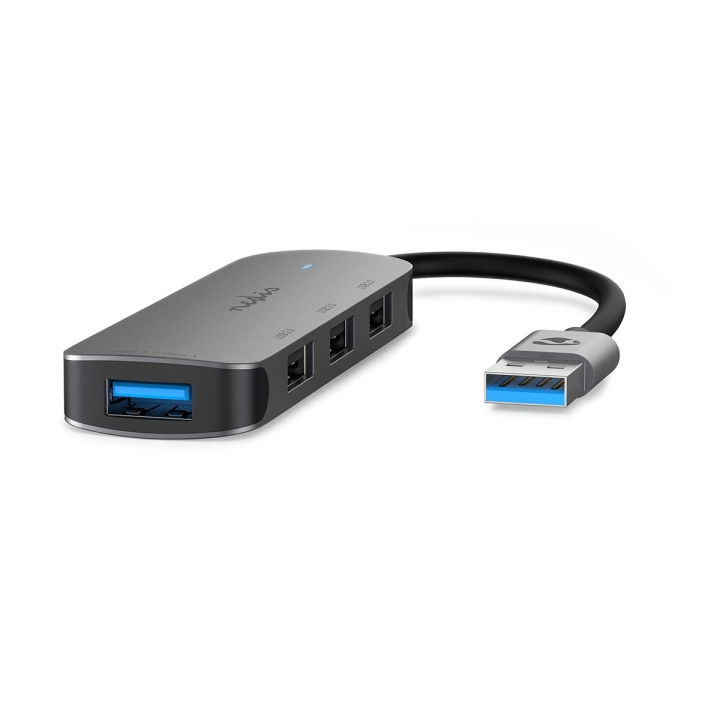 Nedis USB-hubb | USB A-Hane | 4x USB A Female | 4-Port port(s) | USB 2.0 / USB 3.2 Gen 1 | USB ström i gruppen DATORER & KRINGUTRUSTNING / Datortillbehör / USB-hubbar hos TP E-commerce Nordic AB (C57846)