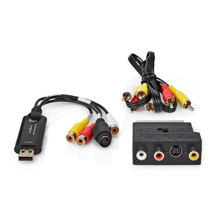 Nedis video Grabber | USB 2.0 | 480p | A / V-kabel / Scart i gruppen HEMELEKTRONIK / Ljud & Bild / TV & Tillbehör / Digitalisera VHS hos TP E-commerce Nordic AB (C57871)