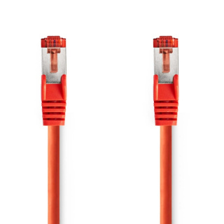 Nedis CAT6 Nätverkskabel | RJ45 hane | RJ45 hane | S/FTP | 2.00 m | Rund | LSZH | Röd | Label